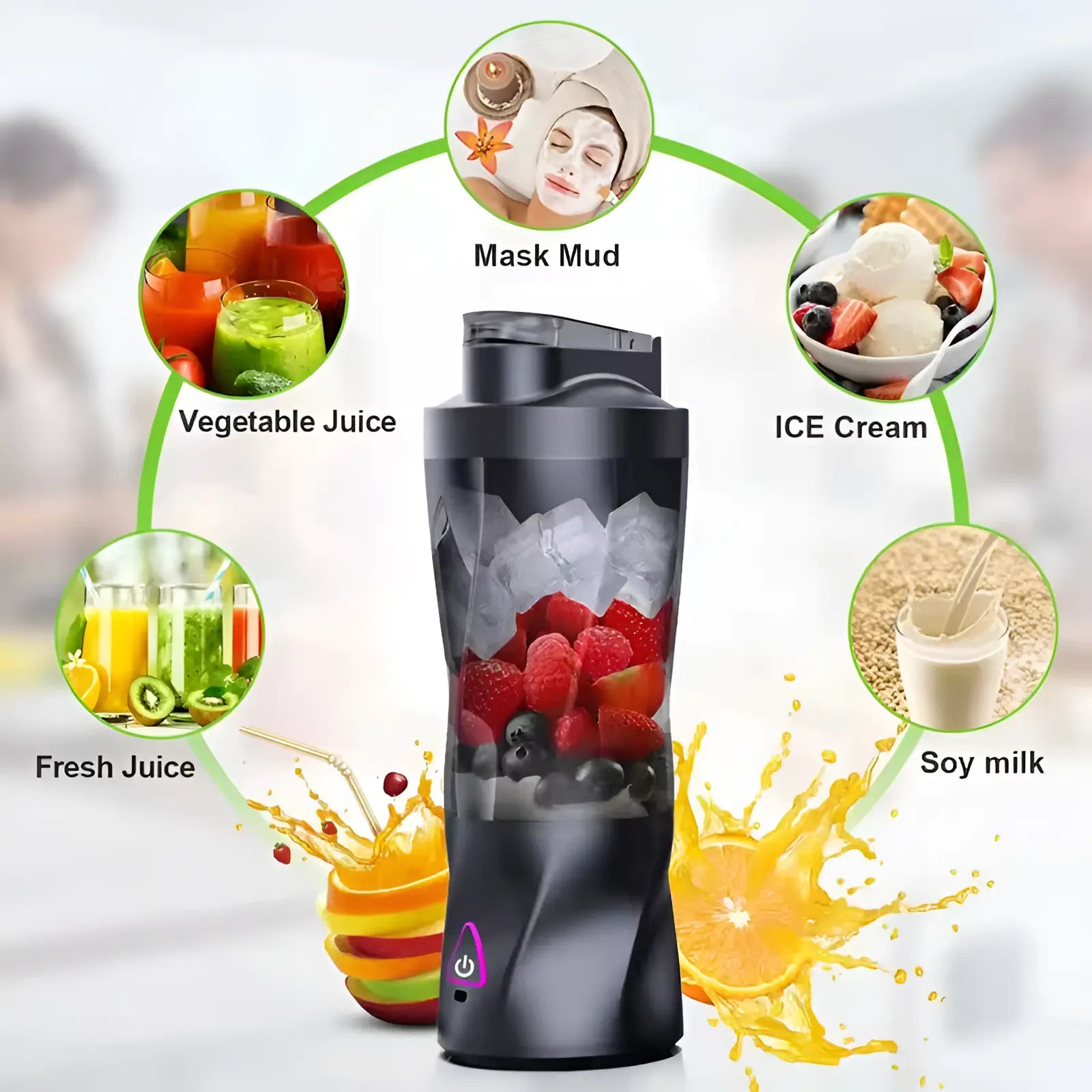 Zyntriva™ Portable Blender — Powerful 22,000 RPM